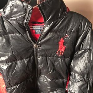 Big Boys Polo Puffer Coat For Cold Weather❄️